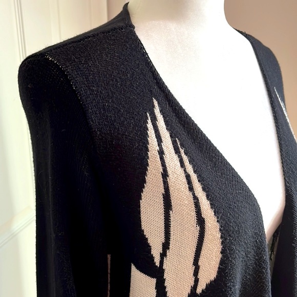 fu zade Waterfall Black Cardigan - Picture 8 of 11